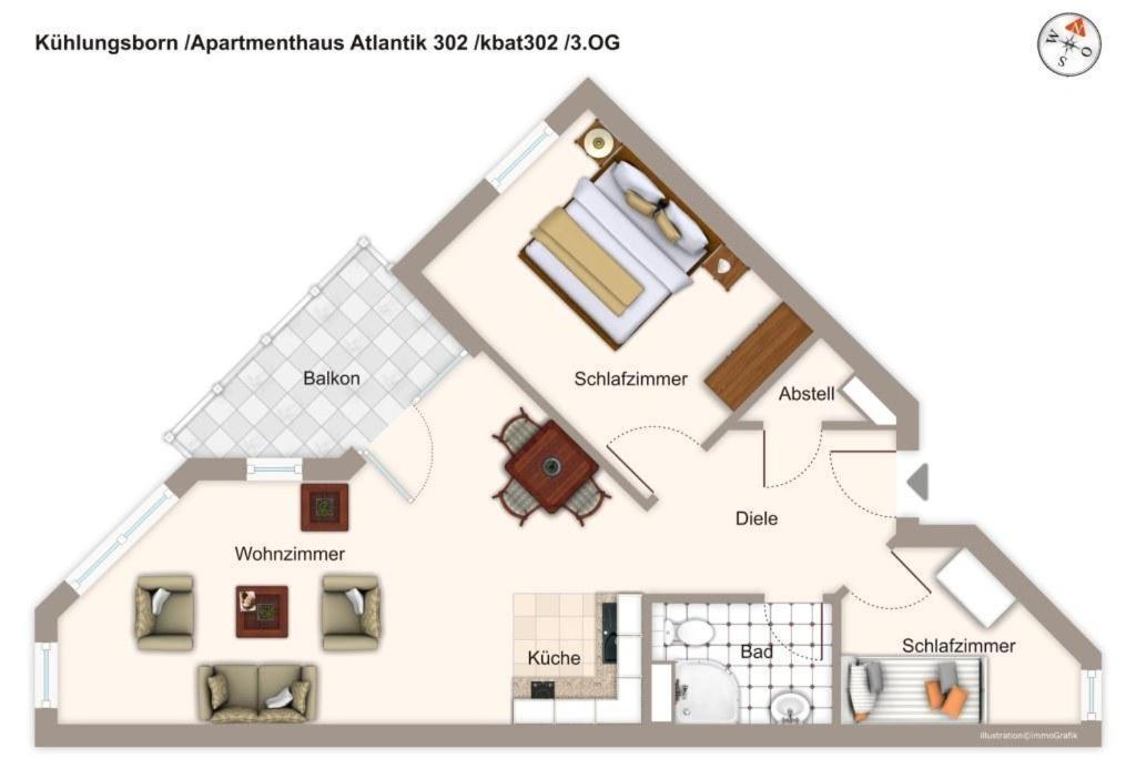 Apartmenthaus Atlantik Apartmenthaus Atlantik 302 Ostseebad Kühlungsborn Buitenkant foto